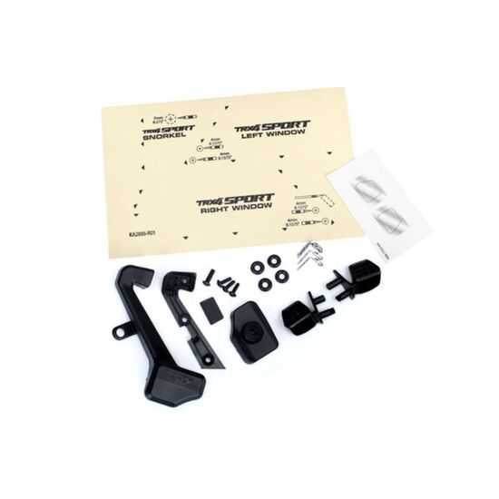 Mirrors, side (left & right)/ snorkel / mounting hardware