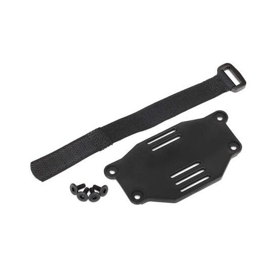Battery plate/ battery strap/ 3x8 fla thead screws (4) (requires #8072 inne r fenders)