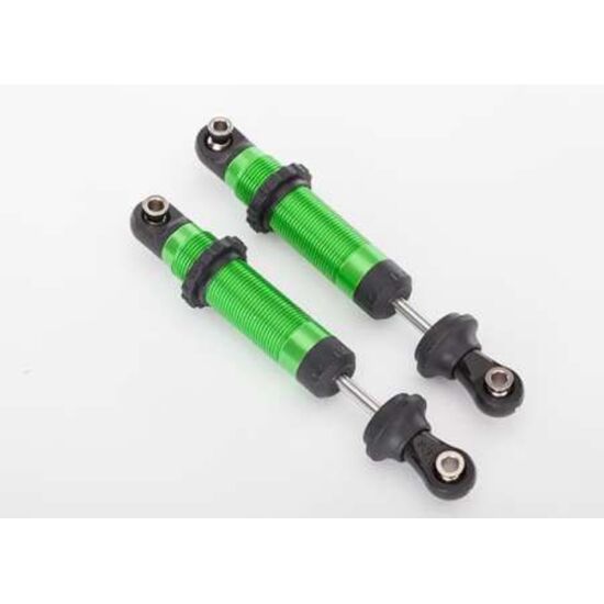Shocks, GTS, aluminum (green-anodized ) (assembled with spring retainers) ( 2)