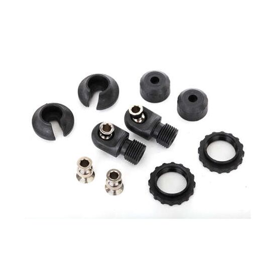 Caps & spring retainers, GTS shocks ( upper cap (2)/ hollow balls (4)/ bott om cap (2)/ upper retainer (2)/ lower