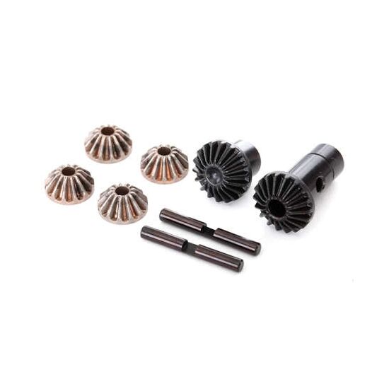 Gear set, differential (output gears (2), spider gears (4), spider gear sh aft (2))
