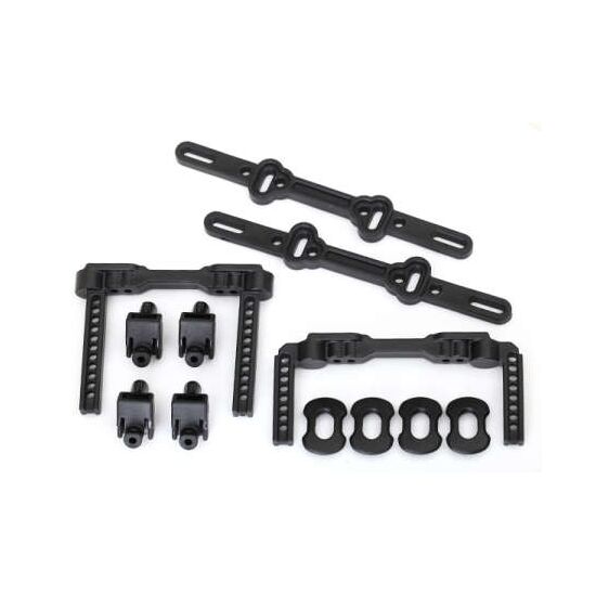 Body mounts, front & rear/ body mount posts/ body mount sliders