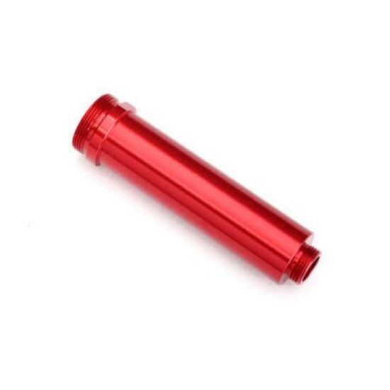 Body, GTR shock, 64mm, aluminum (red- anodized) (front, no threads)