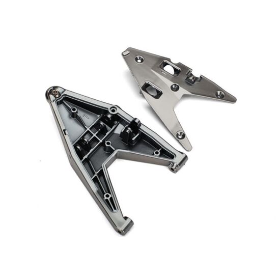 Suspension arm, lower left/ arm inser t (satin black chrome-plated) (assemb led with hollow ball)
