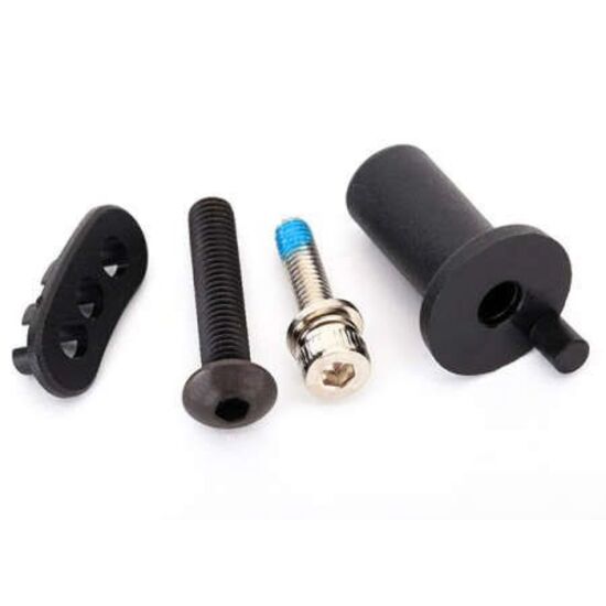 Motor mount hinge post/ 5x25mm BCS (1 )/ 4x16mm CS with split and flat wash er (1)