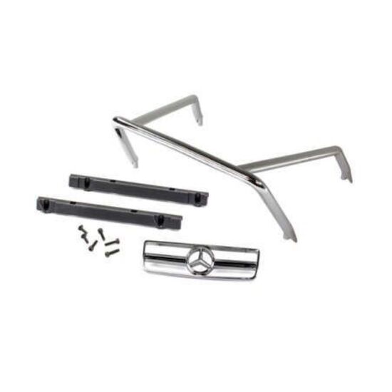 Grille, Mercedes-Benz G 63/ roll bar/ mounts, left & right/ 2.6x8 BCS (sel f-tapping) (2)/ 2.5x10 CS (4) (fits #