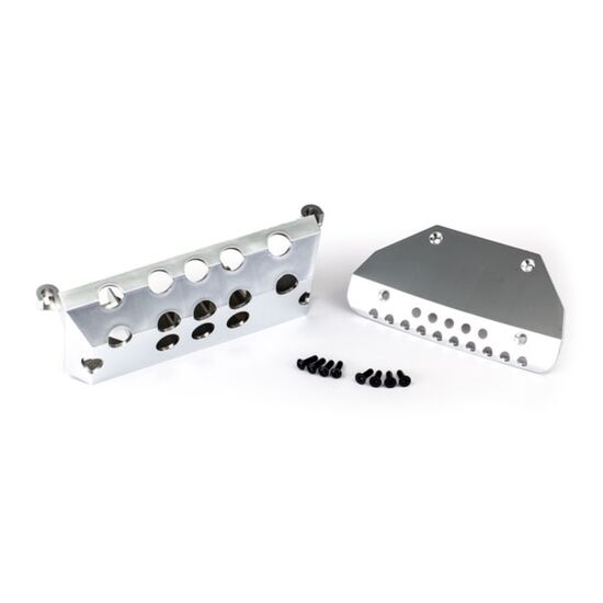 Skid plates, Mercedes-Benz G 63, fron t & rear (satin-plated finish)/ 3x10 CCS (4)/ 3x10 BCS (4)