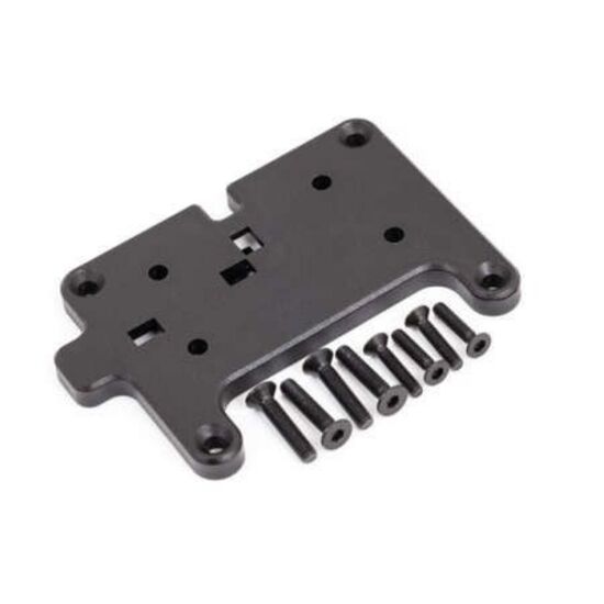 Mounting plate, winch/ 3x15mm CCS (4) / 2.5x12mm CCS (4) (fits TRX-6 Ultima te RC Hauler)