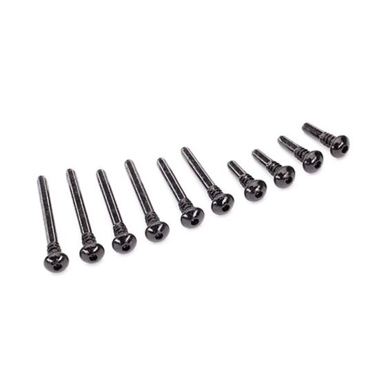 Suspension screw pin set, front or re ar (hardened steel), 4x18mm (4), 4x38 mm (2), 4x33mm (2), 4x43mm (2)