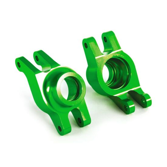 Carriers, stub axle (green-anodized 6 061-T6 aluminum) (rear) (2)