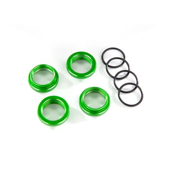 Spring retainer (adjuster), green-ano dized aluminum, GT-Maxx shocks (4) (a ssembled with o-ring)