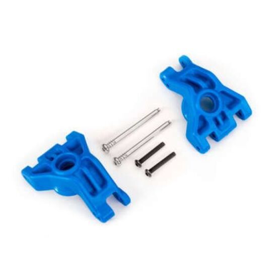 Carriers, stub axle, rear, extreme he avy duty, blue (left & right)/ 3x41mm hinge pins (2)/ 3x20mm BCS (2) (for