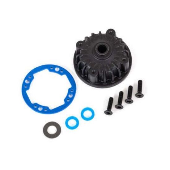 Housing, center differential/ x-ring gaskets (2)/ 5x10x0.5 PTFE-coated was her (1)/ 2.5x8 CCS (4)