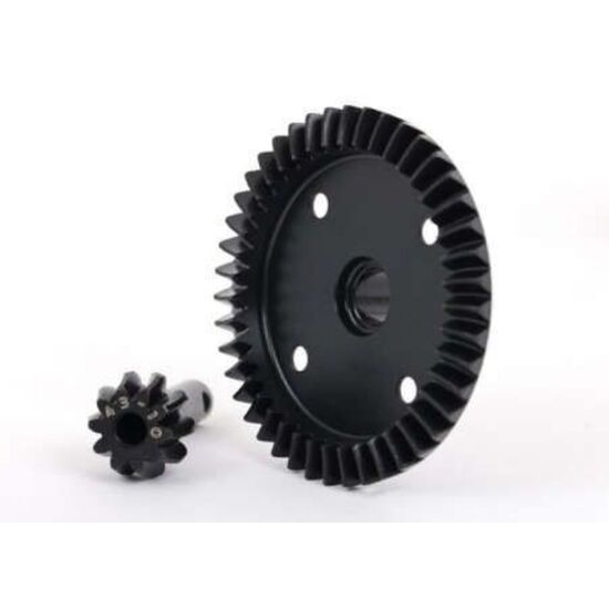 Ring gear, differential/ pinion gear, differential (machined) (front or re ar)