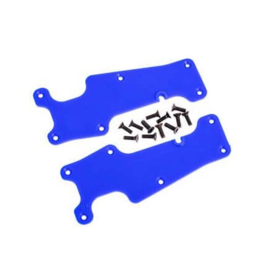 Suspension arm covers, blue, front (l eft and right)/ 2.5x8 CCS (12)