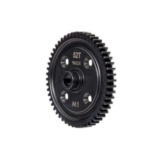 Spur gear, 52-tooth, machined steel ( 1.0 metric pitch)