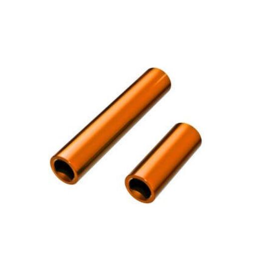 Driveshafts, center, female, 6061-T6 aluminum (orange-anodized) (front & r ear) (for use with #9751 metal center