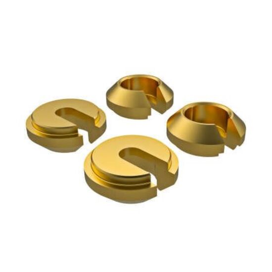 Lower retainer, shock, brass (1 gram) (4)
