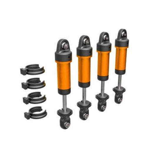 Shocks, GTM, 6061-T6 aluminum (orange -anodized) (fully assembled w/o sprin gs) (4)