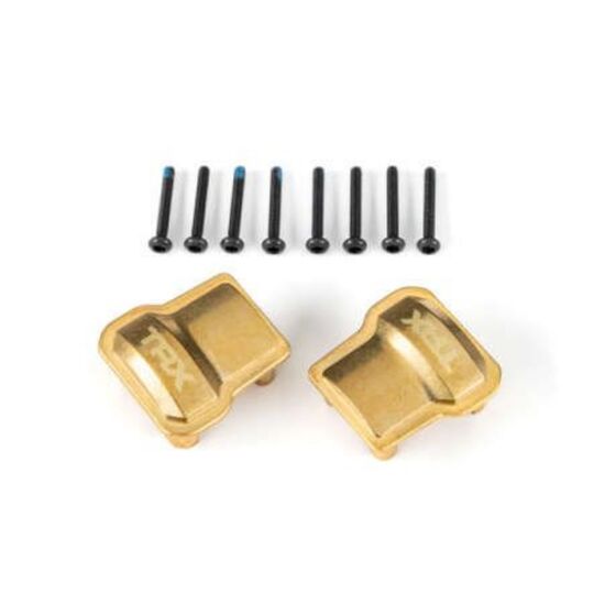 Axle cover, brass (8 grams) (2)/ 1.6x 12mm BCS (with threadlock) (8)