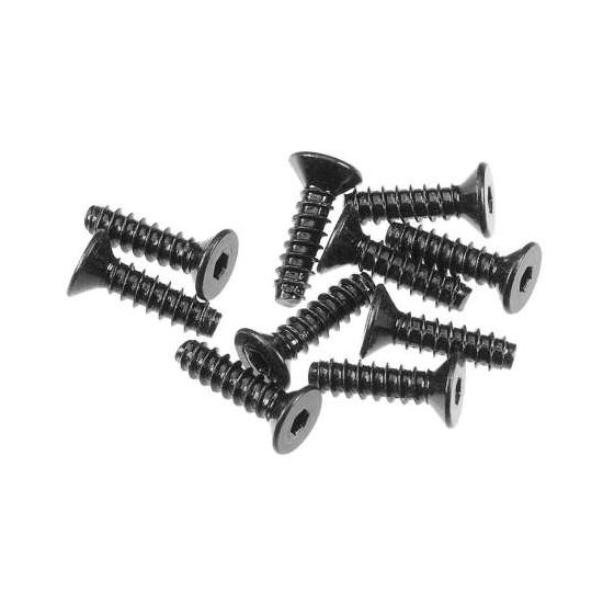 AXA0414 Hex Sckt TappingFlat Hd M2.6x 10mm Blk (10), 3 image