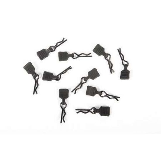 3mm Body Clip w/Tab, Black (10pc), 2 image