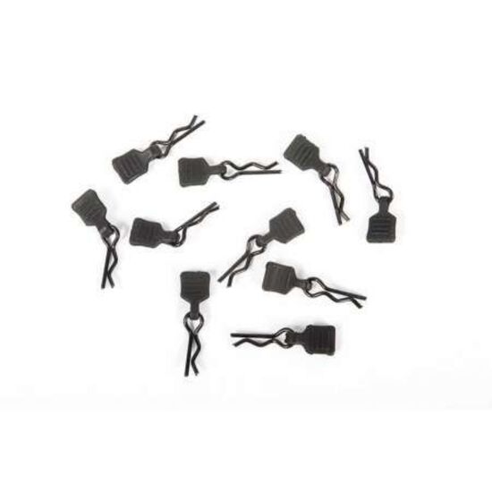 3mm Body Clip w/Tab, Black (10pc), 3 image