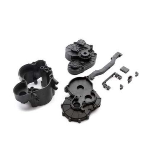 SCX6 2-Speed Transmission Case/Brace Set