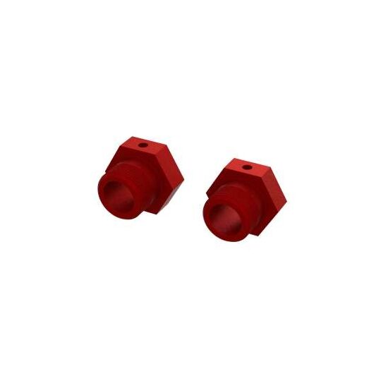Aluminum Wheel Hex 24mm (Red) (2), 3 image