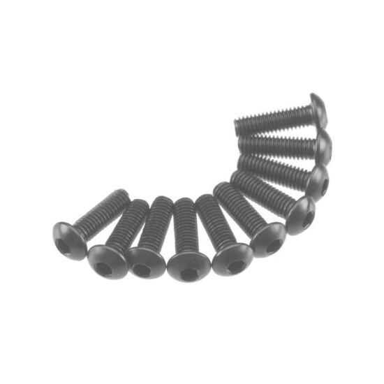 AXA116 Hex Socket Button Head M3x12mm Black (10), 3 image