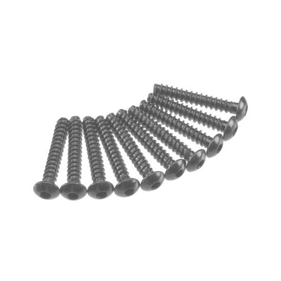 AXA441 Hex Tap Button Head M3x30mm Bl ack (10), 2 image