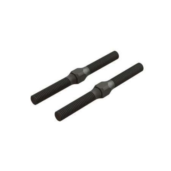 Steel Turnbuckle M4x48mm Black (2)