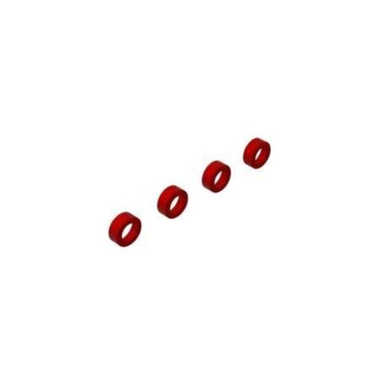 Aluminum Suspension Arm End Cap (Red) (4)