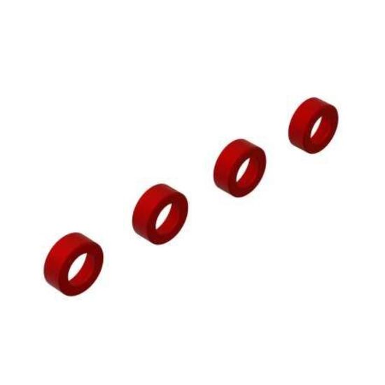 Aluminum Suspension Arm End Cap (Red) (4), 2 image