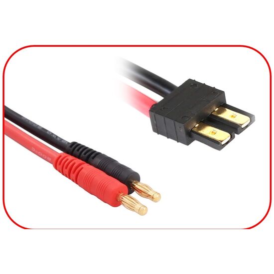 AB3040071-Charging Cable 4mm Bullet Plug suitable for Traxxas 300mm