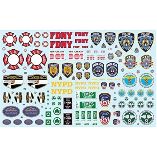 NYC Auxiliary Service Logos Decal Pack
