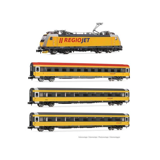 Regiojet E-Lok 186 + 3 Personenwagen Ep.VI DCC