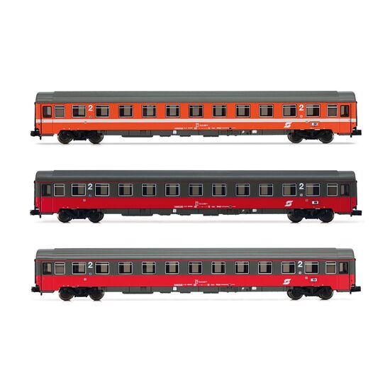 EC Mozart 3x voiture de voyageurs ÖBB ASet 2 Ep. IV