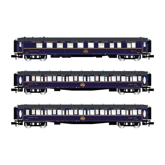 CIWL 3 voitures Train Bleu WR + 2x Lx Set 2Ep. III
