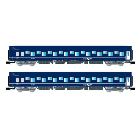SNCF 2 voitures-lits T2 blue Nudellogo Ep. IV-V