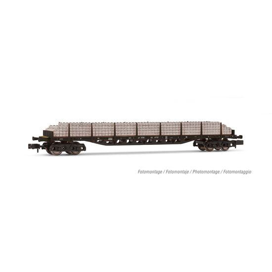 DB 4-achs. Rungenwagen mit Betonschwellen Ep.IV