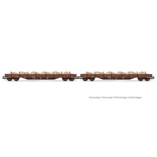 DR 2 Rungenwagen 4-achsig Res mit Sand Ep. IV
