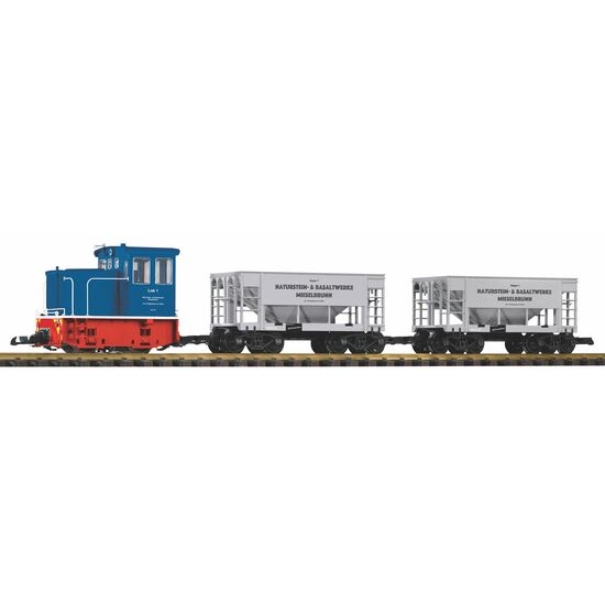 Coffret G-Start Werkbahn D-LokGE 25T 2 wagons de vrac