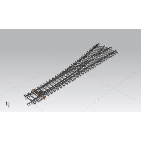 Aiguillage WL avec traverses en béton