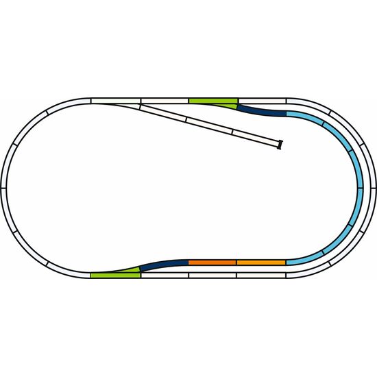 PIKO Voie A avec ballast Set de voies C