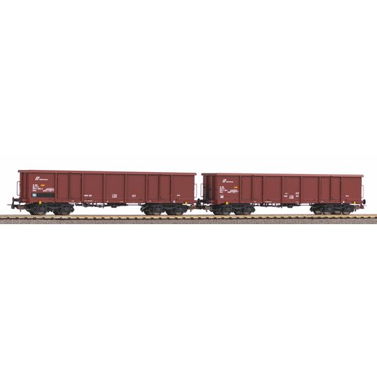 Coffret de 2 wagons off. Wagon de marchandises Eas FS V avec chargement de sable