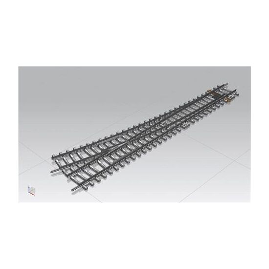 Aiguillage WR avec traverses en béton