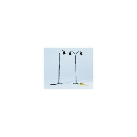 Lampe pour mât en treillis à 2 flammes 140 mm