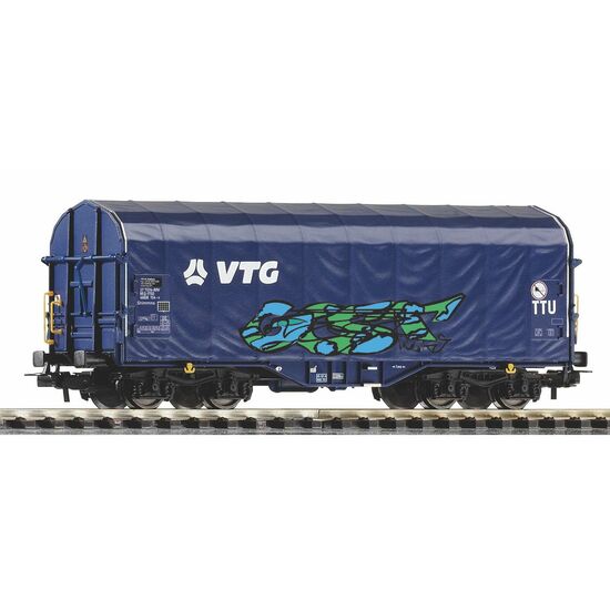 Wg. à bâche coulissante VTG VI avec graffiti