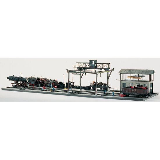 Atelier de ferraille de locomotives